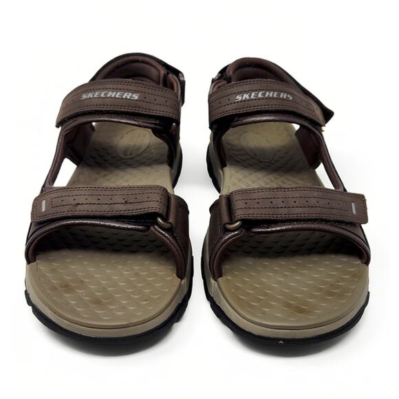 Skechers Tresmen Garo Sandal Mens 12 Brown Casual Relaxed Fit Outdoor Luxe Foam main image 4
